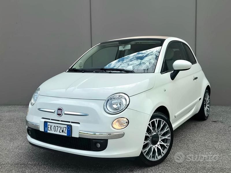 Usata Fiat 500C Lounge 69 CV (50 kW) 2012 Bianco Cabrio