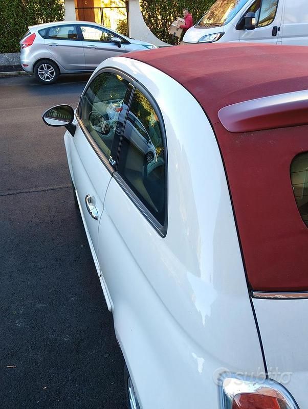 Usata Fiat 500C Lounge 2010 Bianco Cabrio