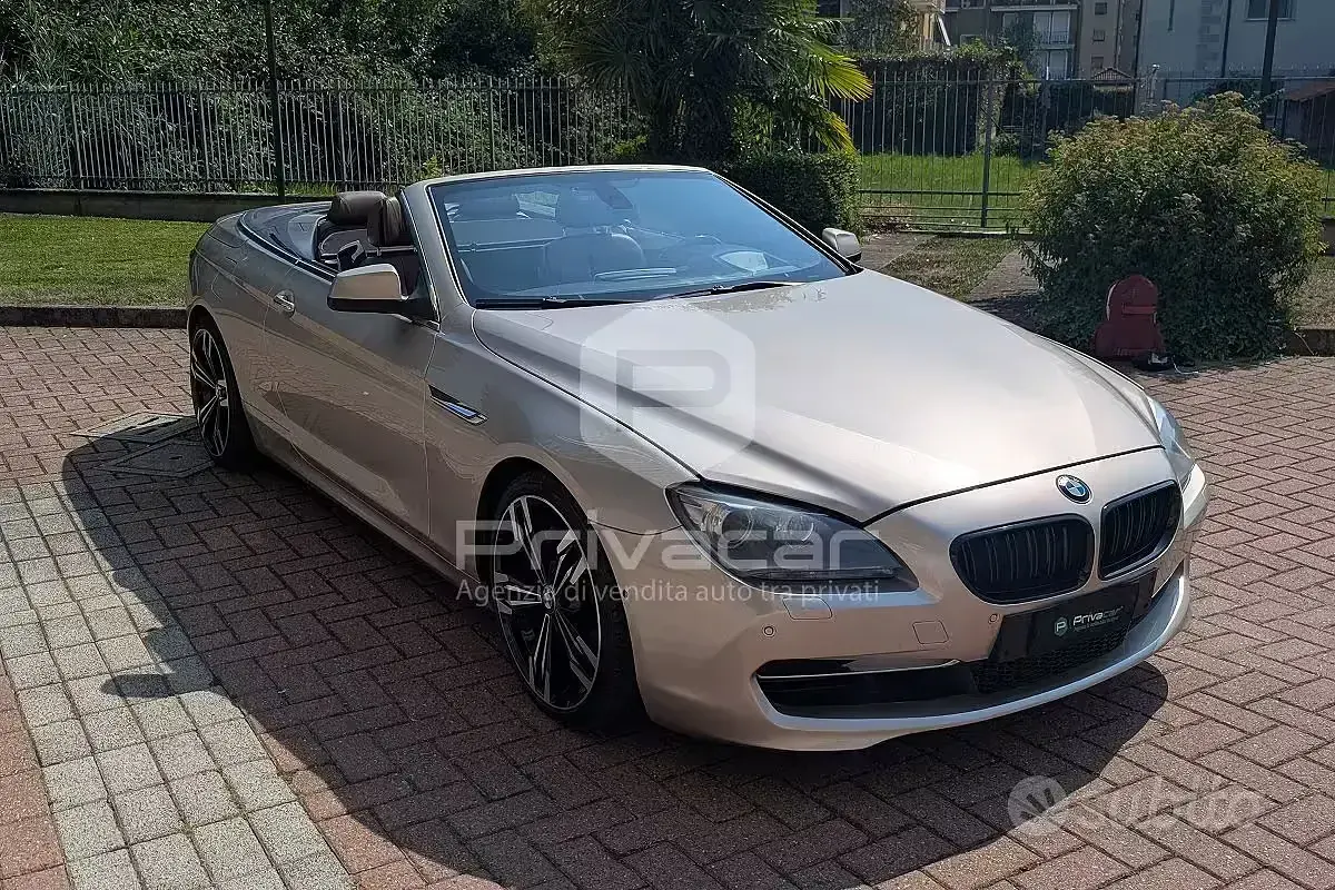 Usata BMW 640 Cabriolet Efficient Dynamics 320 CV (235 kW) 2013 Giallo Cabrio