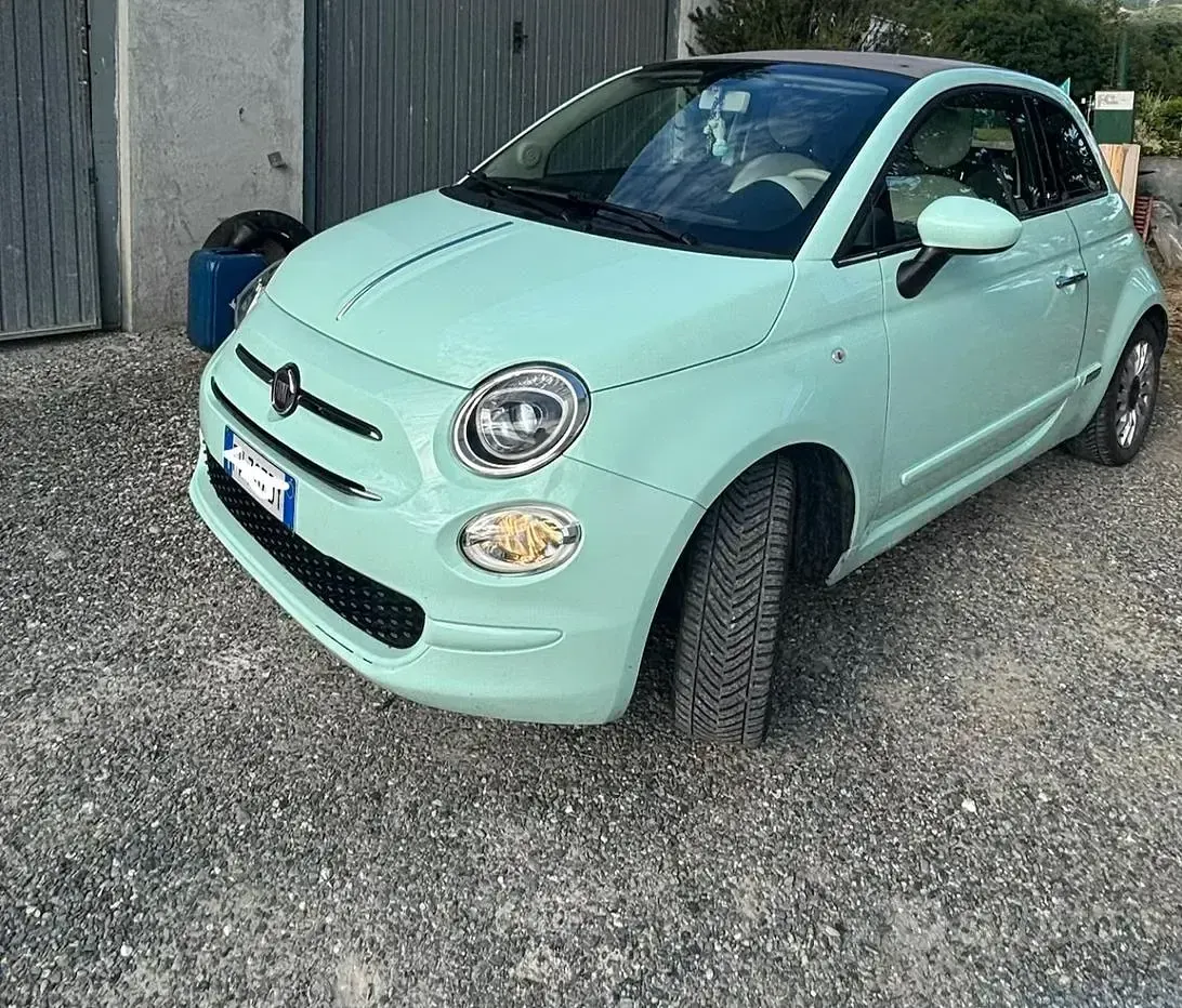 Usata Fiat 500C 69 CV (50 kW) 2019 Bluazzurro Cabrio