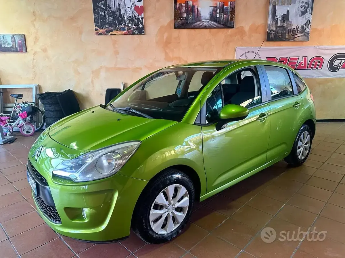 Usata Citroën C3 68 CV (50 kW) 2010 Verde Berlina