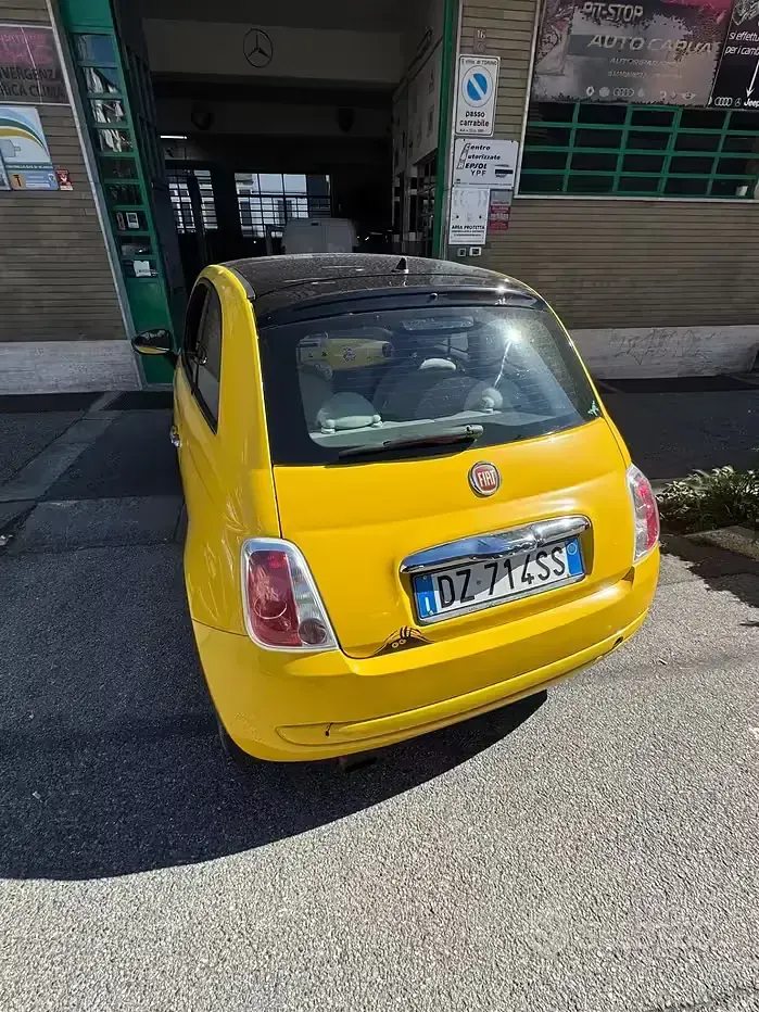 Usata Fiat 500 69 CV (50 kW) 2009 Giallo Cabrio