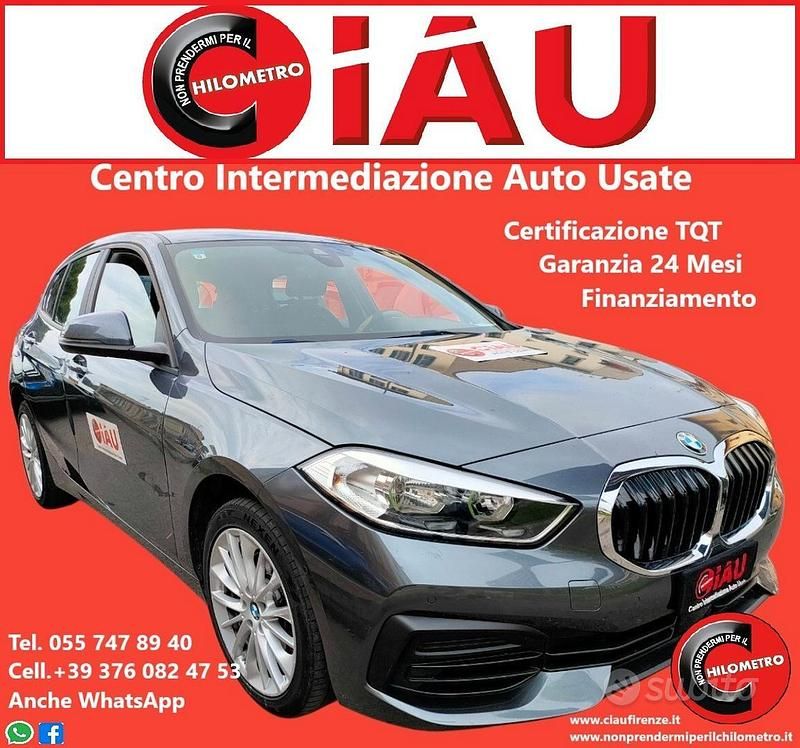 Usata BMW 118 Advantage 140 CV (102 kW) 2020 Grigio Utilitaria
