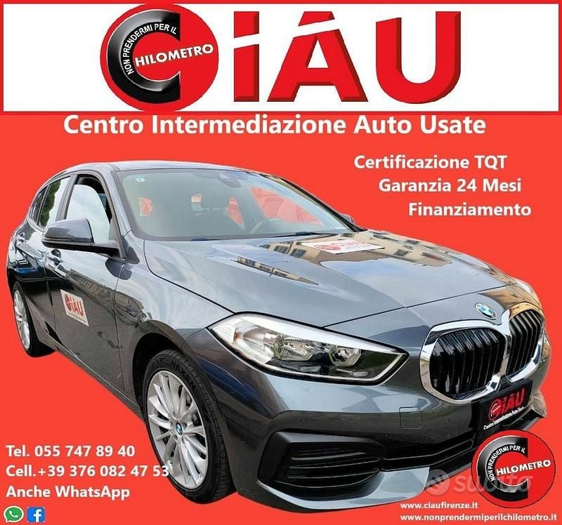 Usata BMW 118 Advantage 140 CV (102 kW) 2020 Grigio Utilitaria
