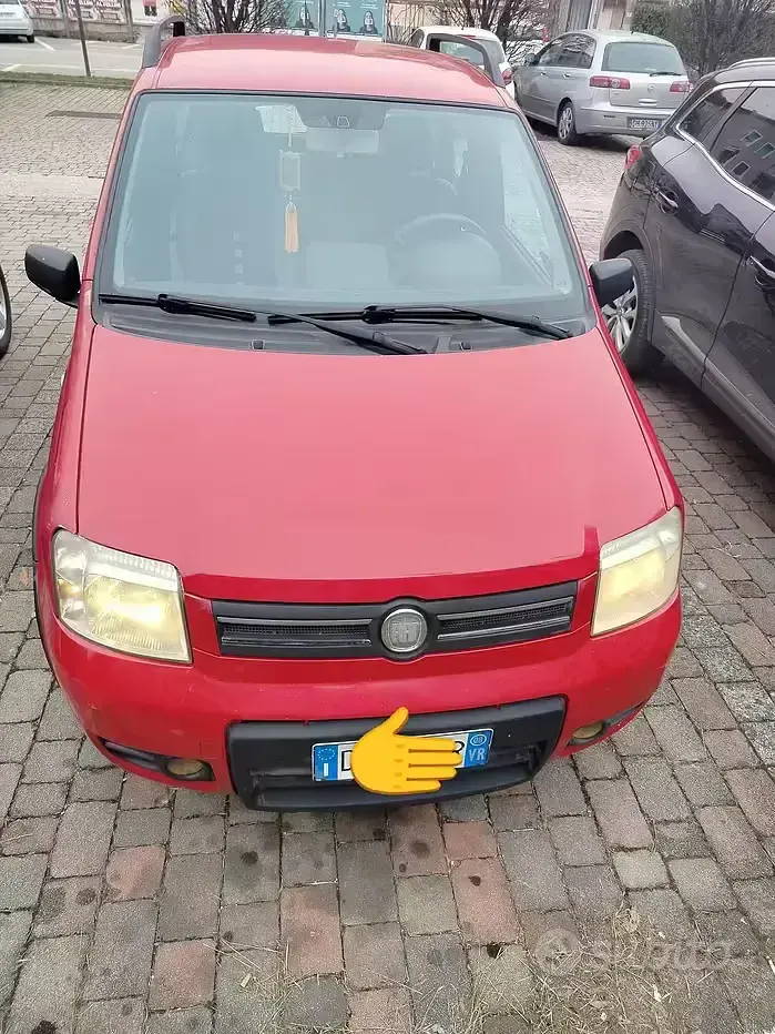 Usata Fiat Panda 2008 Rosso Utilitaria