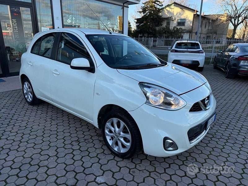 Usata Nissan Micra Tekna 80 CV (58 kW) 2015 Bianco Utilitaria