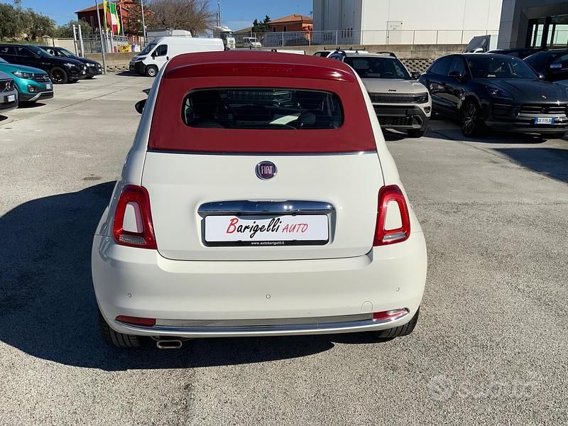 Usata Fiat 500C Lounge 69 CV (50 kW) 2018 Bianco Cabrio