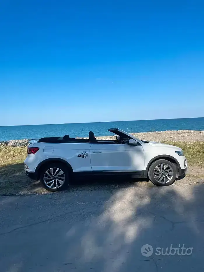 Usata VW T-Roc Cabriolet Style 110 CV (80 kW) 2022 Bianco Cabrio