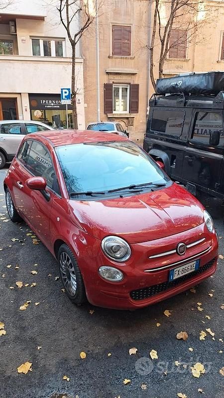 Usata Fiat 500 Lounge 69 CV (50 kW) 2019 Rosso Utilitaria