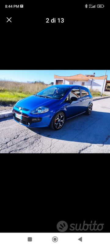Usata Fiat Punto Evo Emotion 120 CV (88 kW) 2010 Blu/azzurro Utilitaria