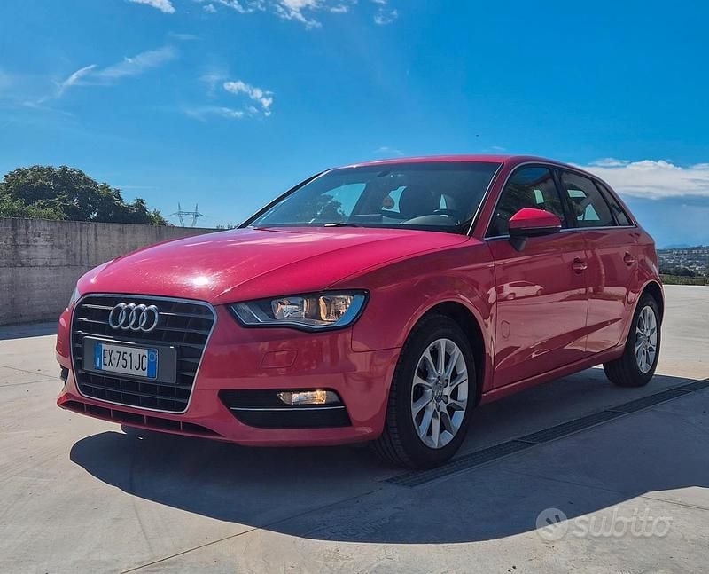 Usata Audi A3 110 CV (80 kW) 2014 Rosso Berlina