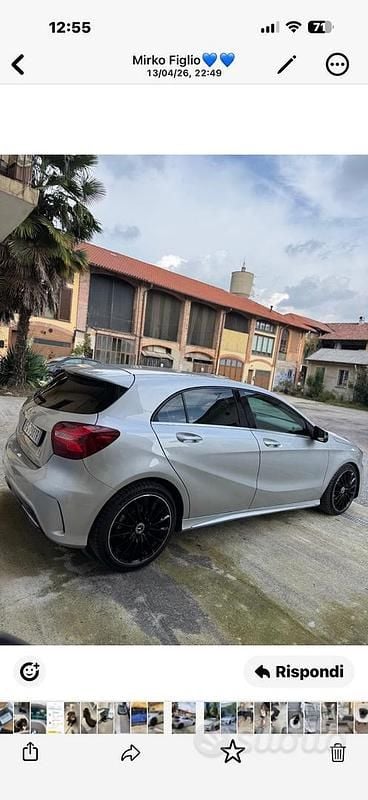 Usata Mercedes A220 177 CV (130 kW) 2017 Grigio Berlina