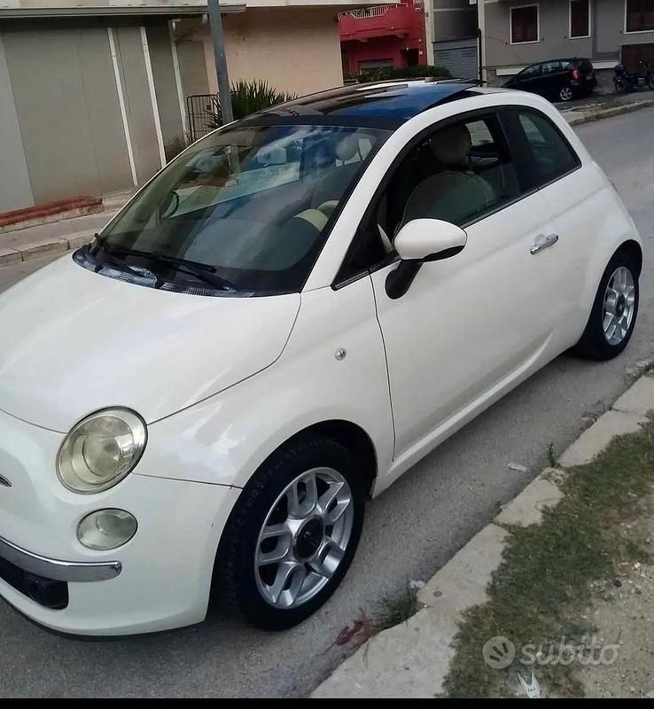 Usata Fiat 500 2009 Bianco Cabrio