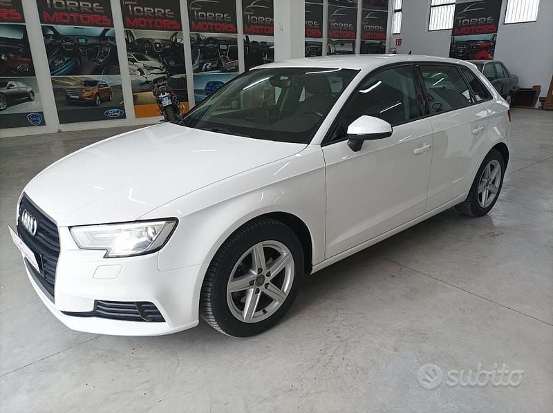 Usata Audi A3 Ambiente 116 CV (85 kW) 2018 Bianco Berlina