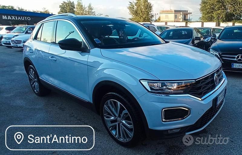Bianco Usata 2019 VW T-Roc Advance SUV | 16.500 € (Ottimo prezzo) - Immagine 1/4