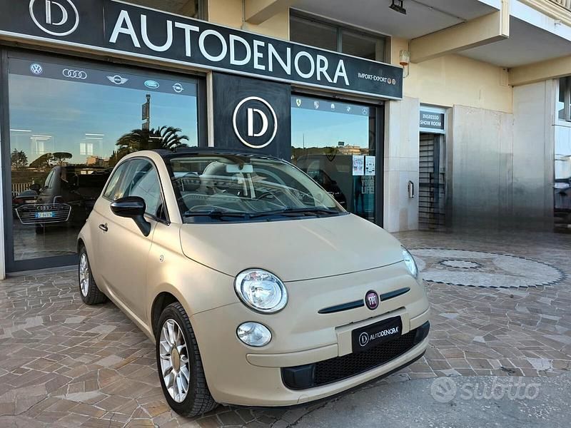 Usata Fiat 500C Lounge 69 CV (50 kW) 2013 Beige Cabrio
