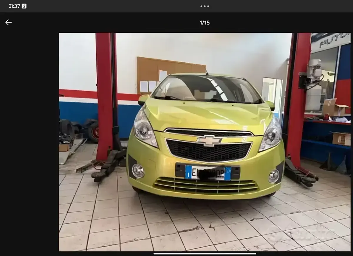 Usata Chevrolet Spark LS 68 CV (50 kW) 2013 Verde Utilitaria