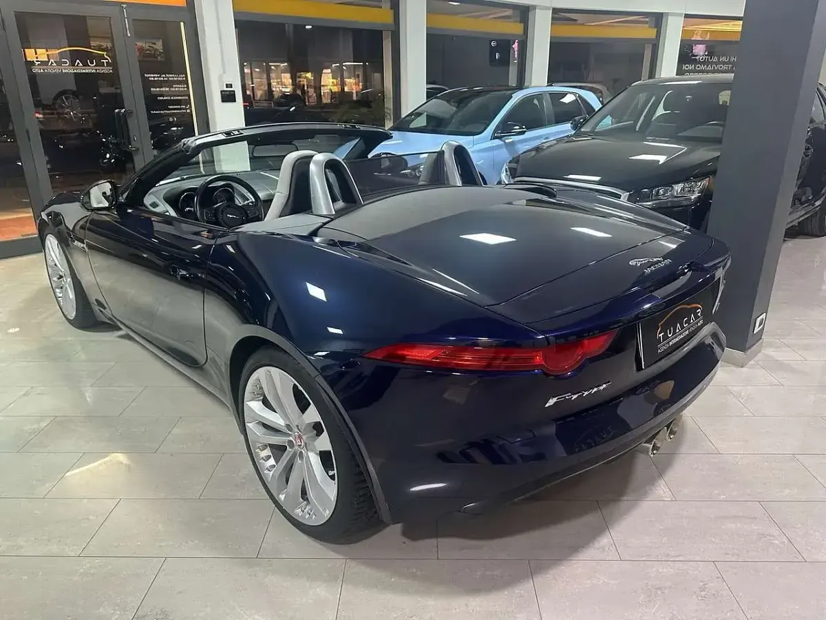 Usata Jaguar F-Type S 381 CV (280 kW) 2016 Blu Cabrio