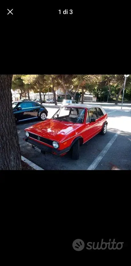 Usata VW Golf Cabriolet 1982 Rosso Cabrio