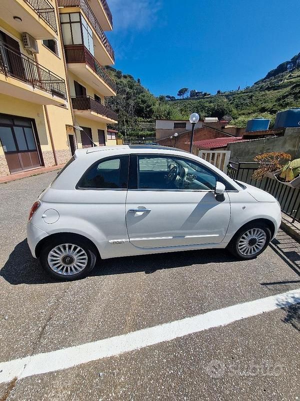 Usata Fiat 500 69 CV (50 kW) 2009 Bianco Cabrio