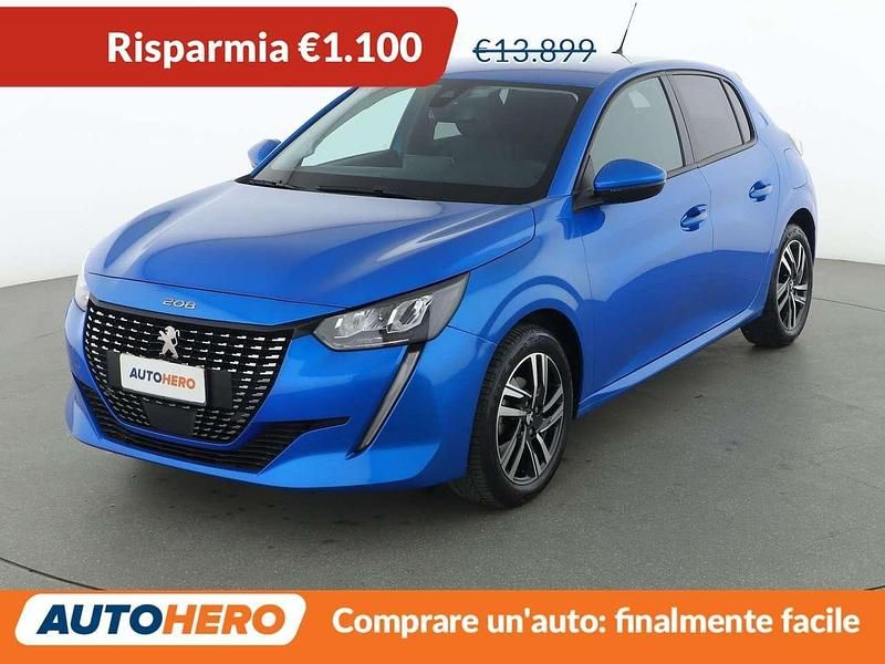 Usata Peugeot 208 Allure 75 CV (55 kW) 2021 Blu Utilitaria