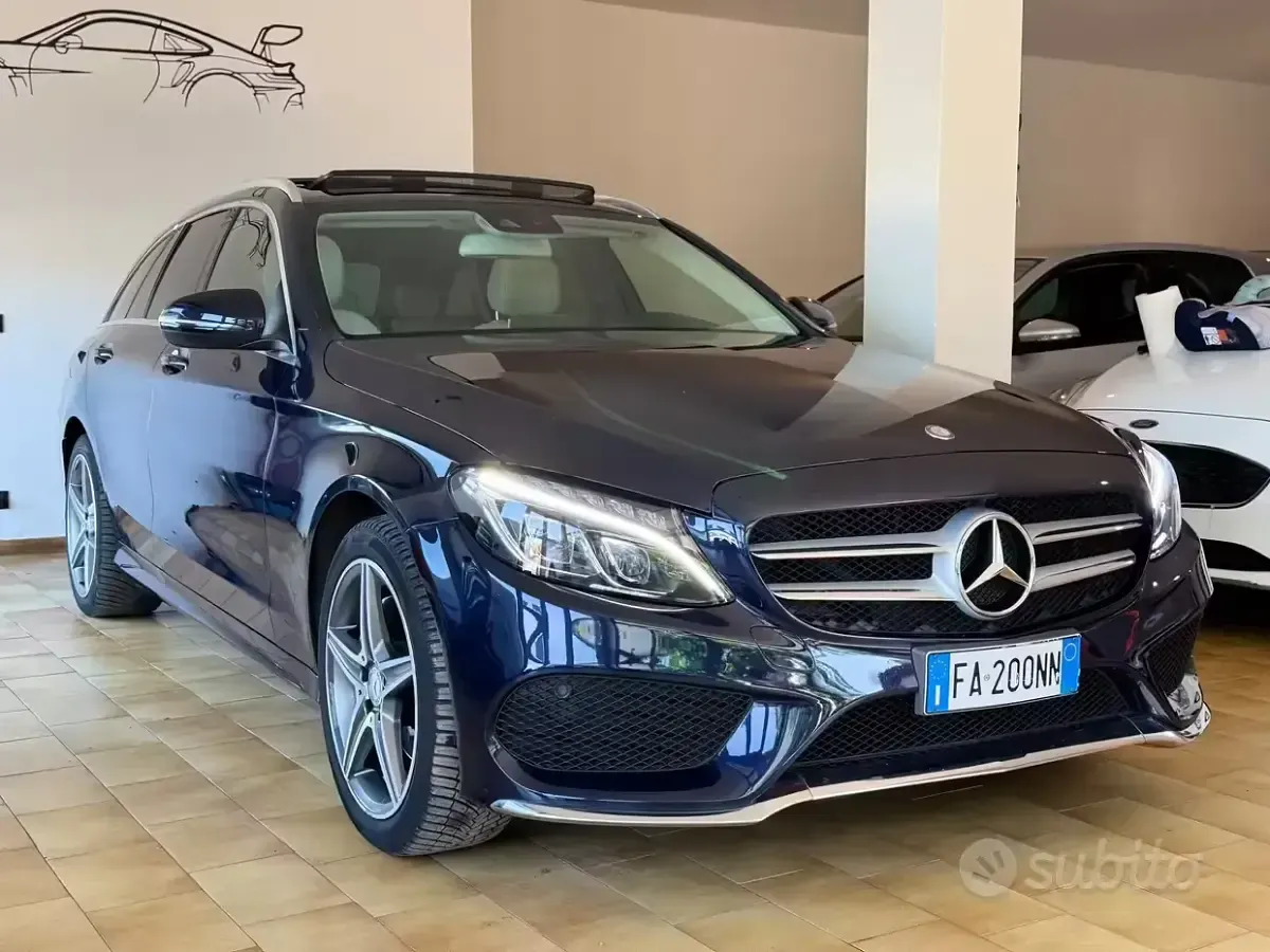 Gebraucht Mercedes C220 Premium 170 PS (125 kW) 2016 Blau Kombi