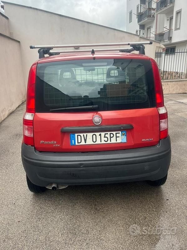 Usata Fiat Panda 75 CV (55 kW) 2009 Rosso Furgone
