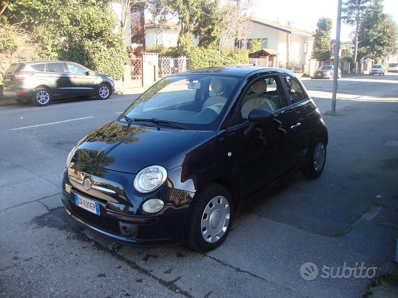 Usata Fiat 500 75 CV (55 kW) 2009 Blu Cabrio