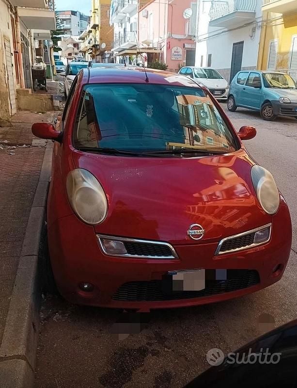 Usata Nissan Micra 80 CV (58 kW) 2009 Rosso Berlina