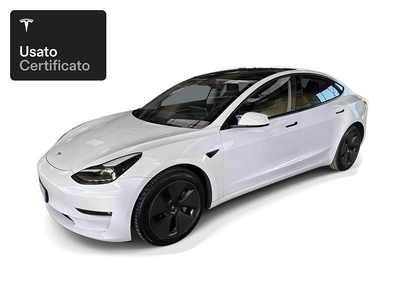 Pearl white multicoat Usata 2021 Tesla Model 3 Long Range AWD Tre volumi | 29.600 € (Buon prezzo) - Immagine 1/4