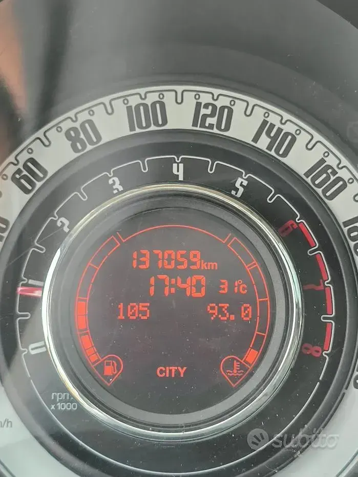 Usata Fiat 500 69 CV (50 kW) 2012 Grigio Utilitaria
