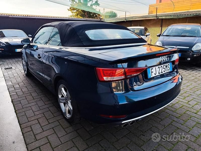 Usata Audi A3 Cabriolet Sport 150 CV (110 kW) 2017 Blu Cabrio