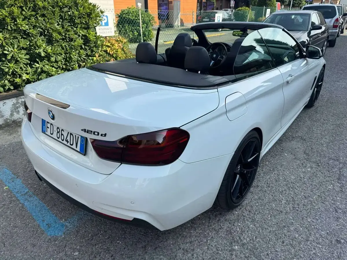 Usata BMW 420 Cabriolet M Sport 184 CV (135 kW) 2015 Bianco Cabrio