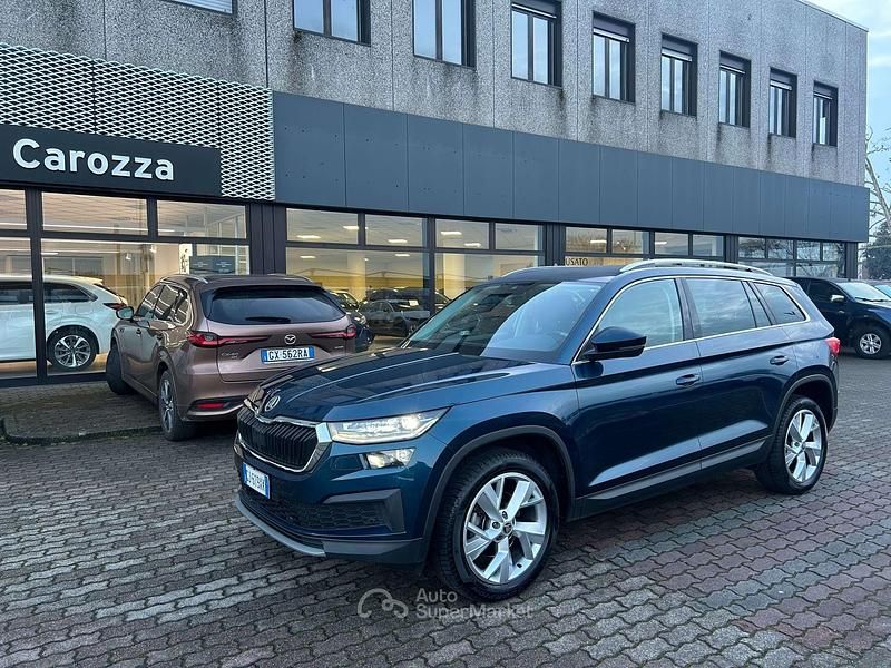 Usata Skoda Kodiaq Style 150 CV (110 kW) 2022 Blu/azzurro SUV