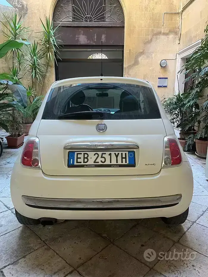 Usata Fiat 500 Pop 69 CV (50 kW) 2010 Bianco Berlina