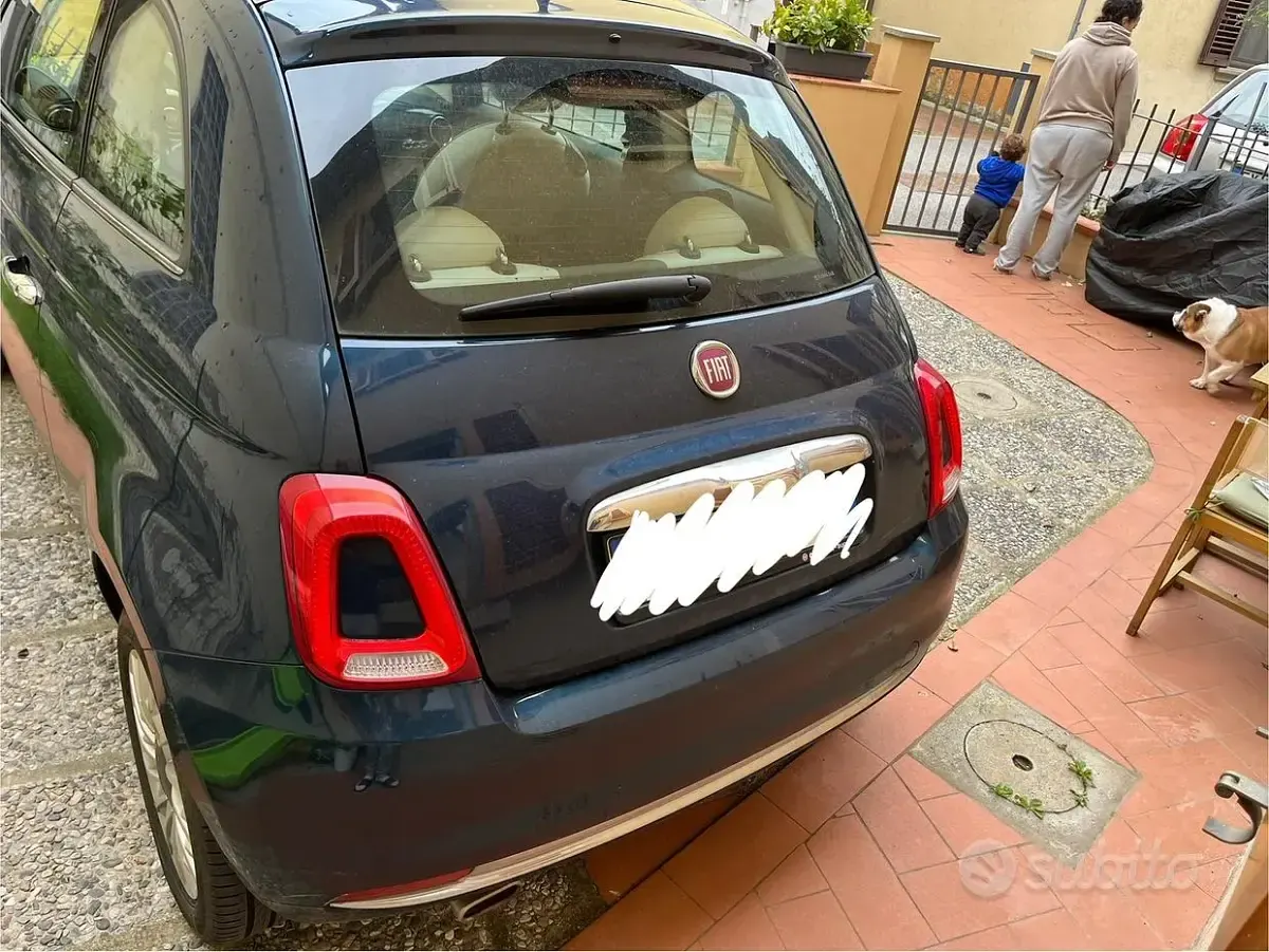 Usata Fiat 500 Lounge 69 CV (50 kW) 2018 Blu Utilitaria