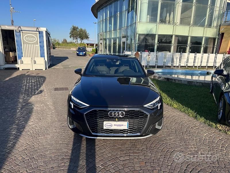 Usata Audi A3 Advanced 116 CV (85 kW) 2021 Grigio Berlina