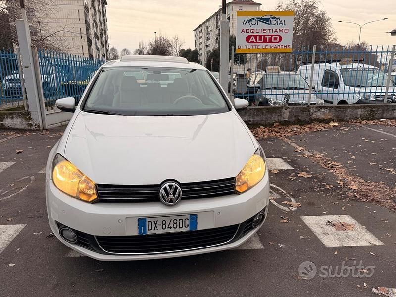 Usata VW Golf VI Highline 122 CV (89 kW) 2009 Bianco Utilitaria
