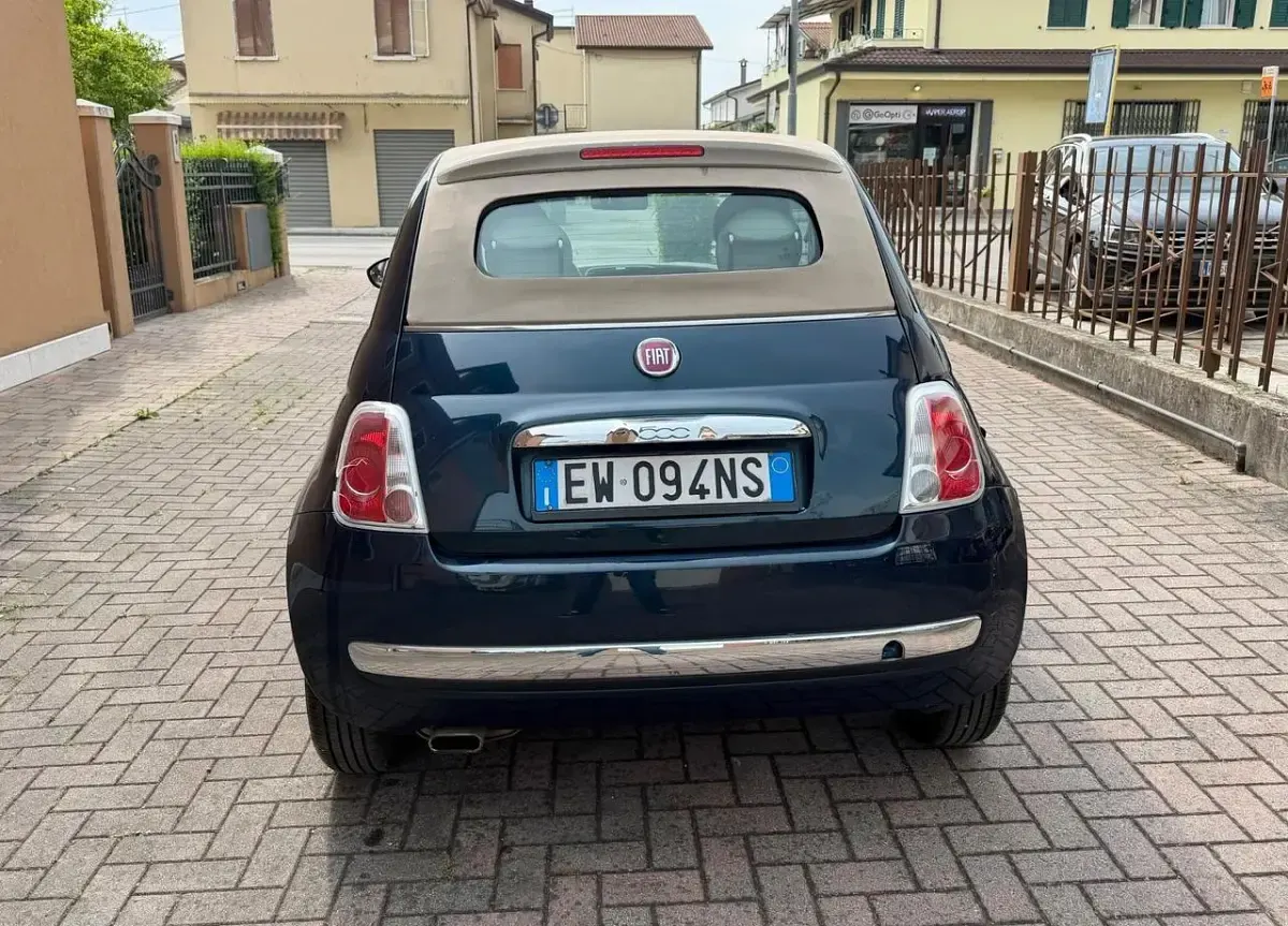 Usata Fiat 500 95 CV (69 kW) 2014 Blu Cabrio
