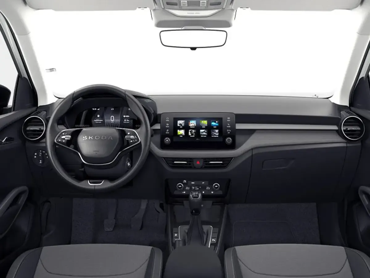 Nuova Skoda Fabia 95 CV (69 kW) 2026 Bianco luna metallizzato nero tulipano p Utilitaria