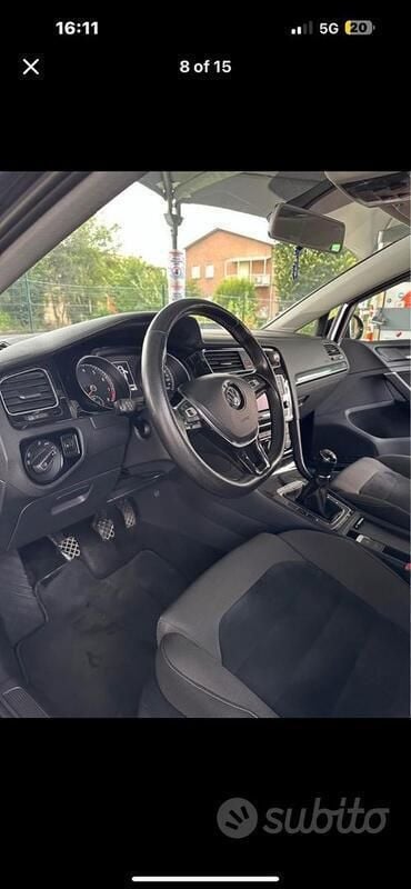 Usata VW Golf VII 125 CV (91 kW) 2013 Nero Berlina