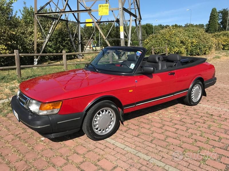 Usata Saab 900 Cabriolet 1993 Rosso Cabrio