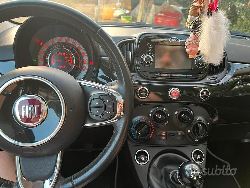 Usata Fiat 500 Lounge 69 CV (50 kW) 2019 Nero Utilitaria
