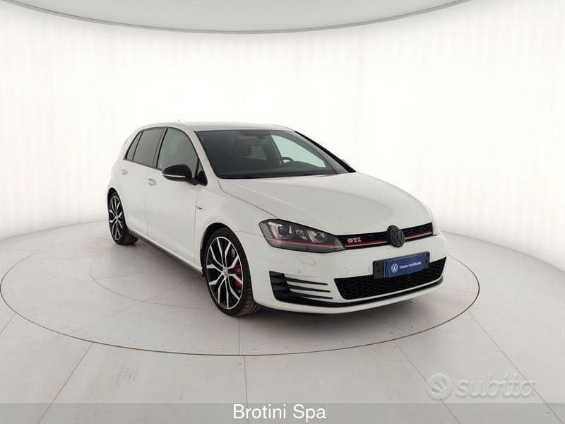 Usata VW Golf VII GTI 230 CV (169 kW) 2015 Bianco Berlina