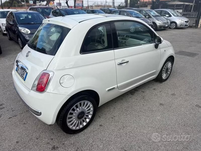Usata Fiat 500 Lounge 69 CV (50 kW) 2009 Bianco Cabrio