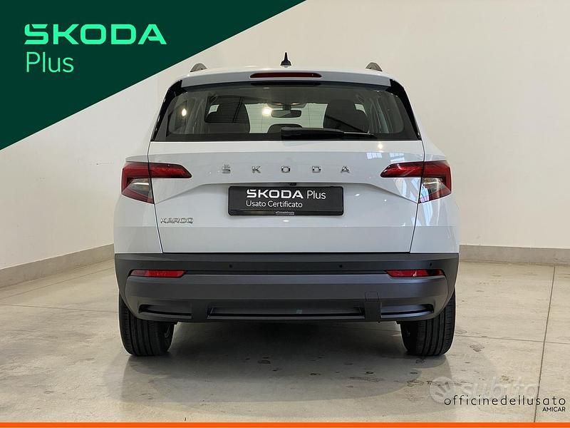 Usata Skoda Karoq Executive 116 CV (85 kW) 2021 2y bianco luna metallizzato SUV