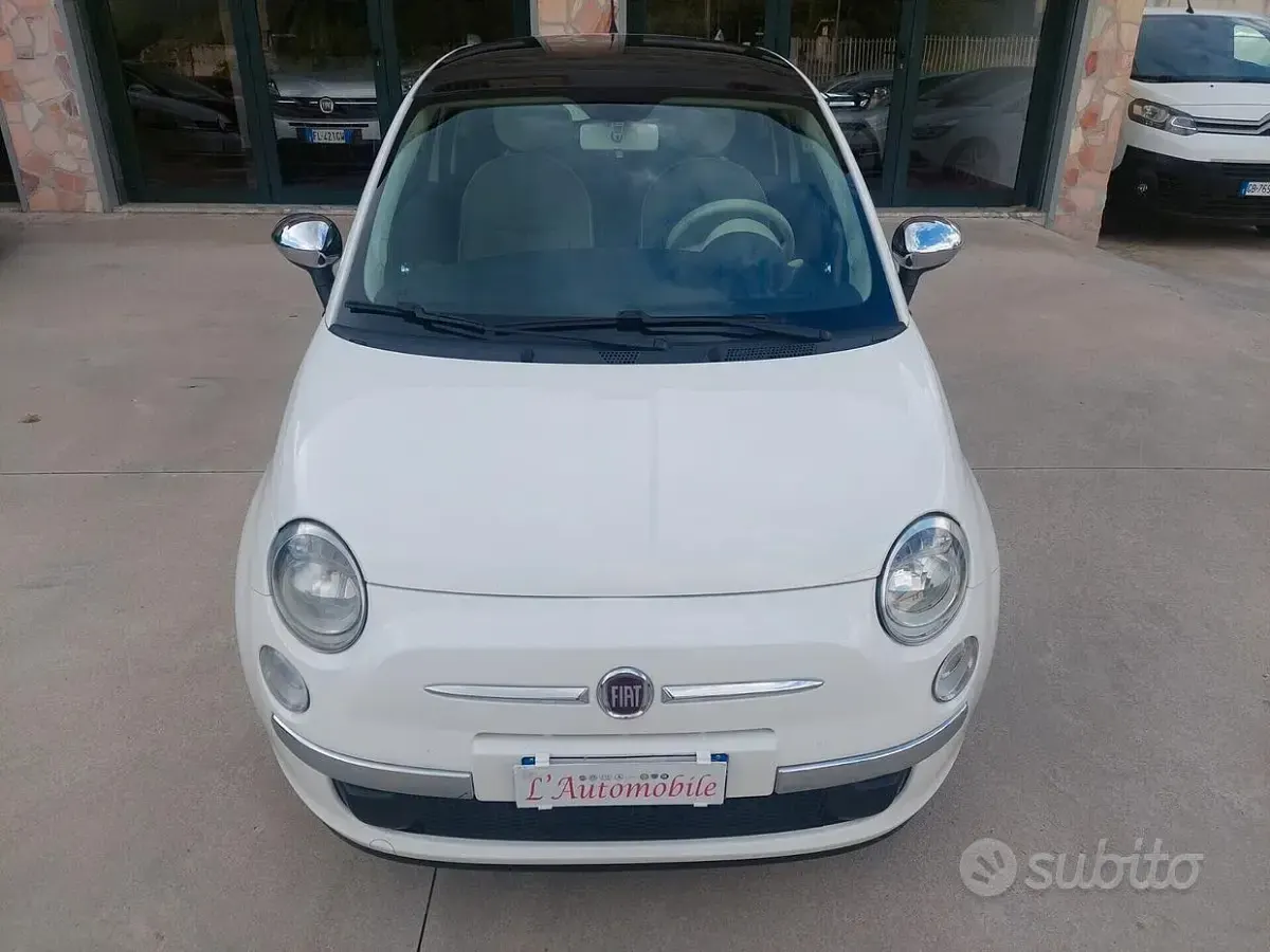 Usata Fiat 500 Lounge 95 CV (69 kW) 2011 Bianco Berlina