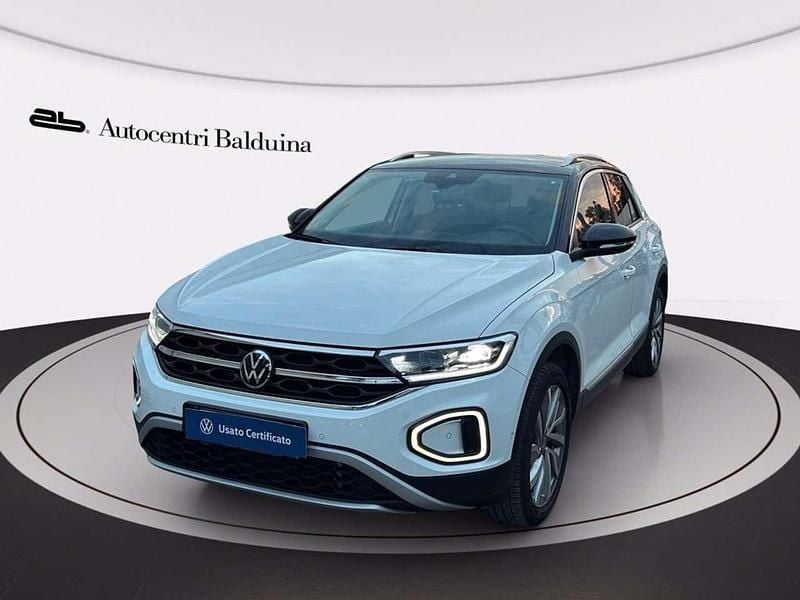 Bianco/tetto nero Usata 2023 VW T-Roc Style SUV | 23.900 € (Ottimo prezzo) - Immagine 1/4