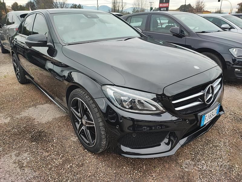 Usata Mercedes C250 Premium 204 CV (150 kW) 2017 Nero Berlina