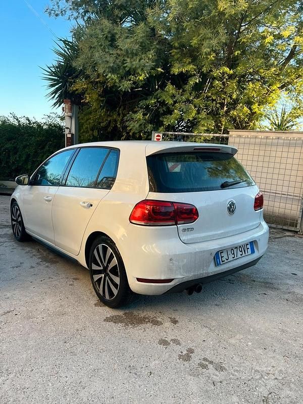Usata VW Golf VI GTD 170 CV (125 kW) 2012 Bianco Utilitaria